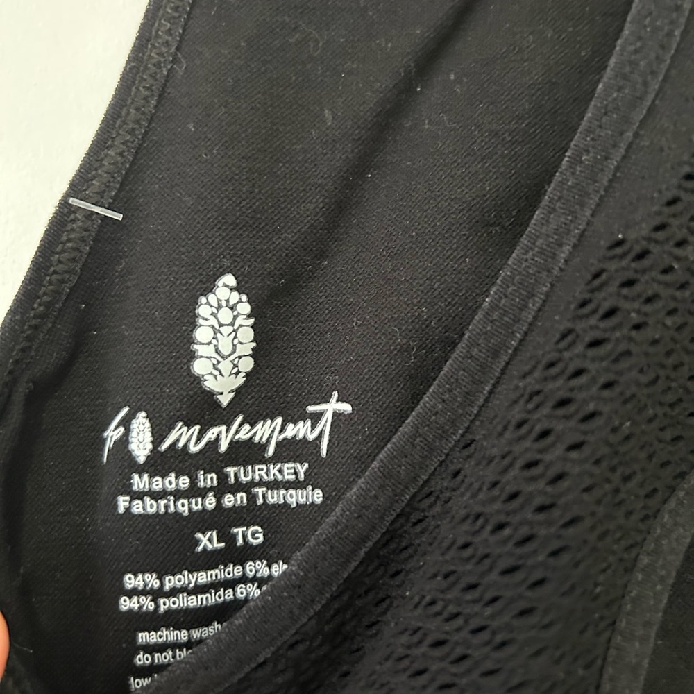 Free People Movement NWT Sports Crop Bra Black Size XL - Picture 5 of 5